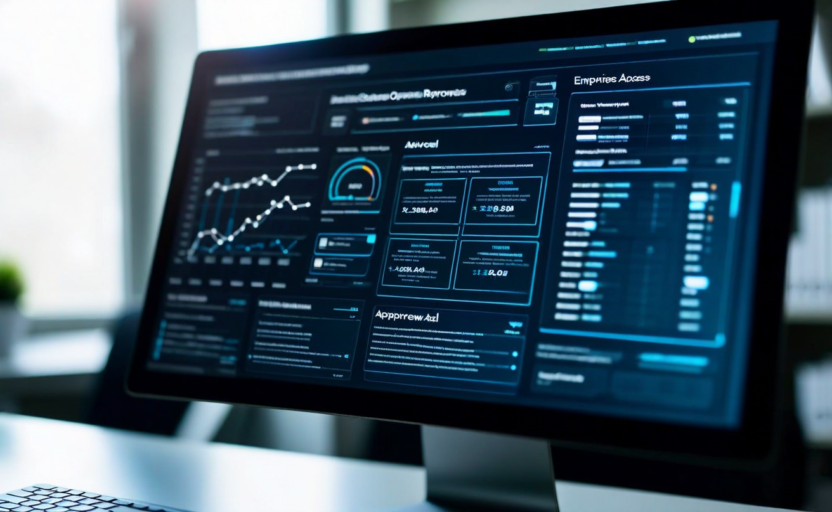 Access review workflow diagram with automated approval chain